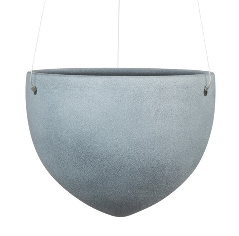 Grey Hanging Ceramic Pot Dark Stone  (845)