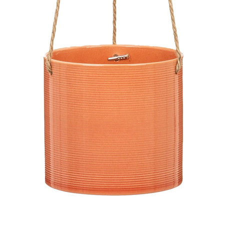 Orange Ceramic Hanging Pot 429 Papaya