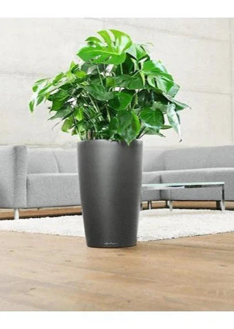 Lechuza RondoLS 40 Charcoal Self-Watering Planter