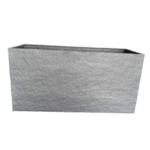 Light Grey Rectangular Fibre Planter